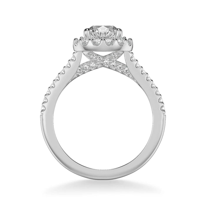 Judith Classic Round Halo Engagement Ring Setting
