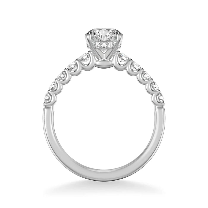 Faye Classic Side Stone Engagement Ring Setting