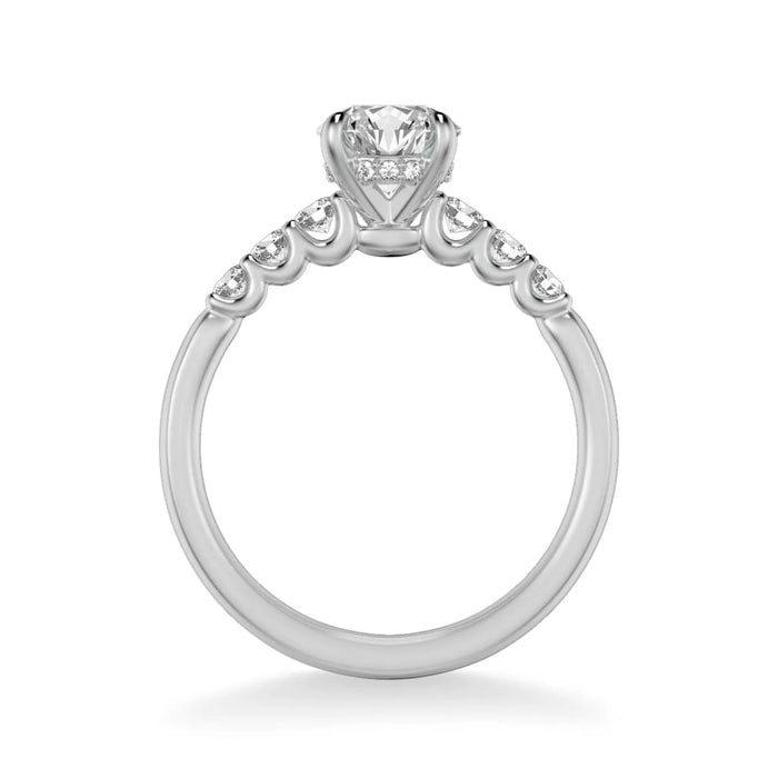 Erica Classic Side Stone Engagement Ring Setting