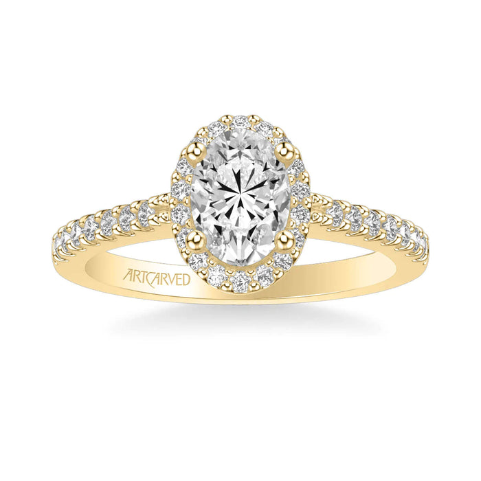 Kate Classic Oval Halo Engagement Ring Setting