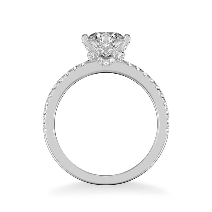Ashlyn Classic Side Stone Engagement Ring Setting