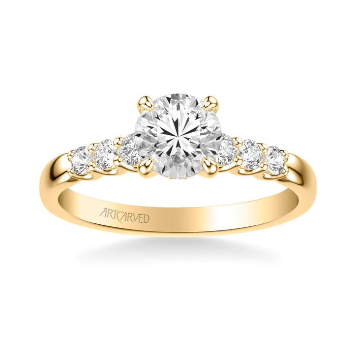 Erica Classic Side Stone Engagement Ring Setting