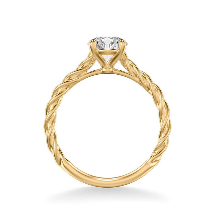 Joanna Contemporary Rope Engagement Ring Setting
