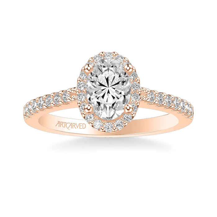 Kate Classic Oval Halo Engagement Ring Setting