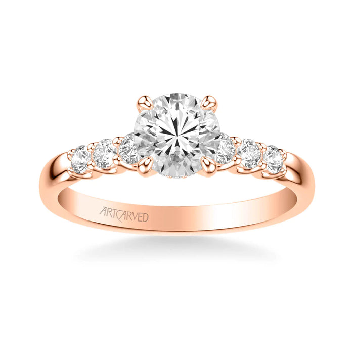 Erica Classic Side Stone Engagement Ring Setting